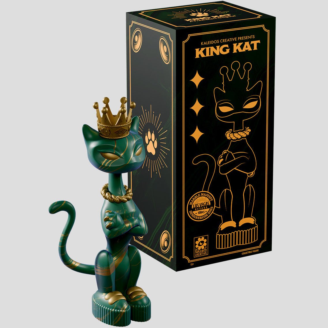 Kaleidos King Kat "Marble Majesty" Limited Edition Figure - Kaleidos - 2