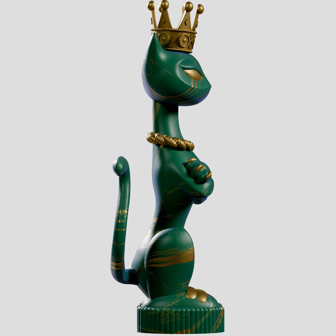 Kaleidos King Kat "Marble Majesty" Limited Edition Figure - Kaleidos - 3