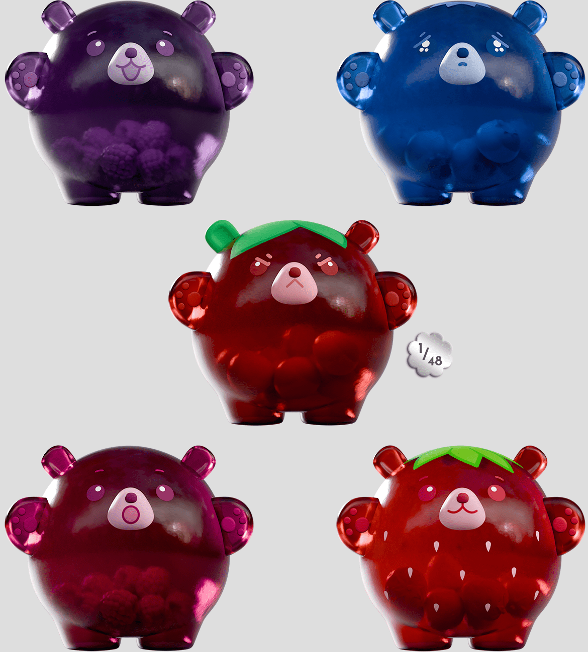 Kaleidos Little Bearries Figure (Blind Box) - Kaleidos - 3