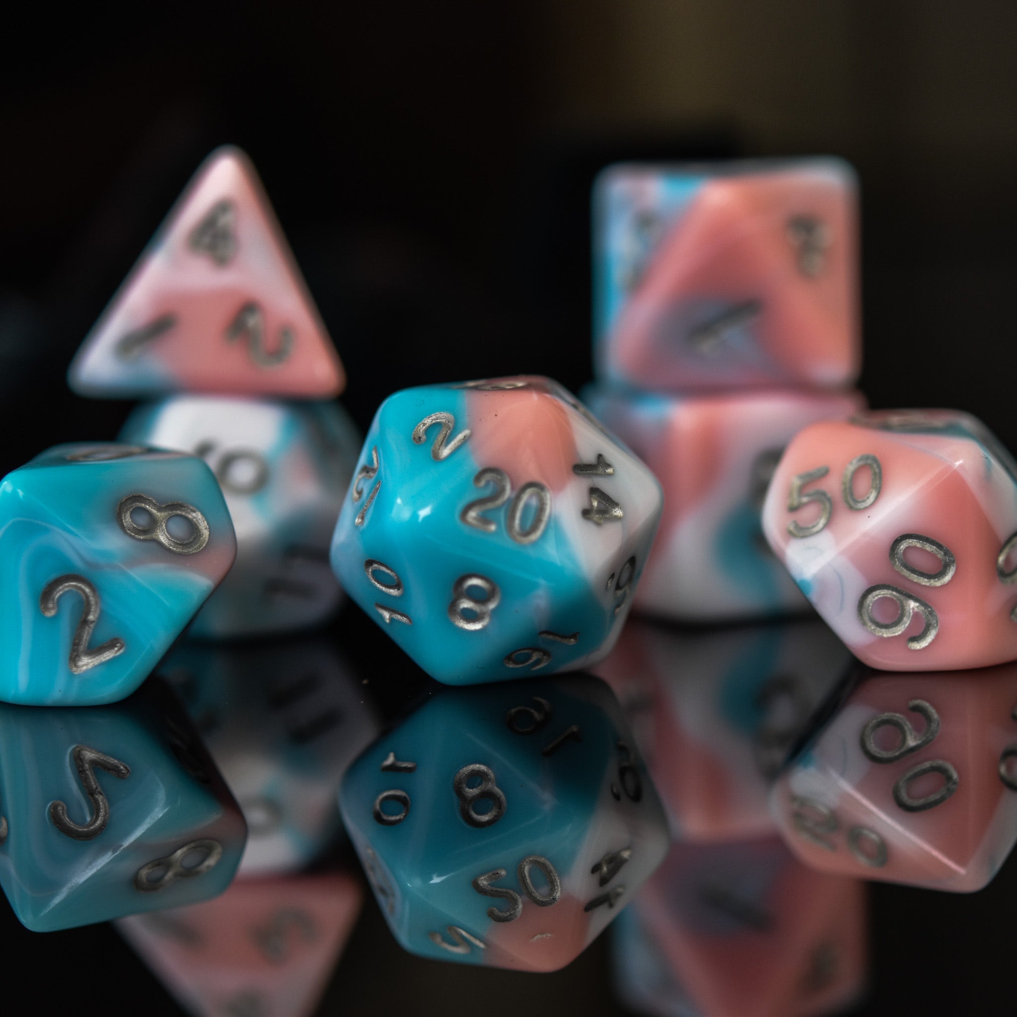 Lullaby Acrylic Dice Set - Misty Mountain Gaming - 1