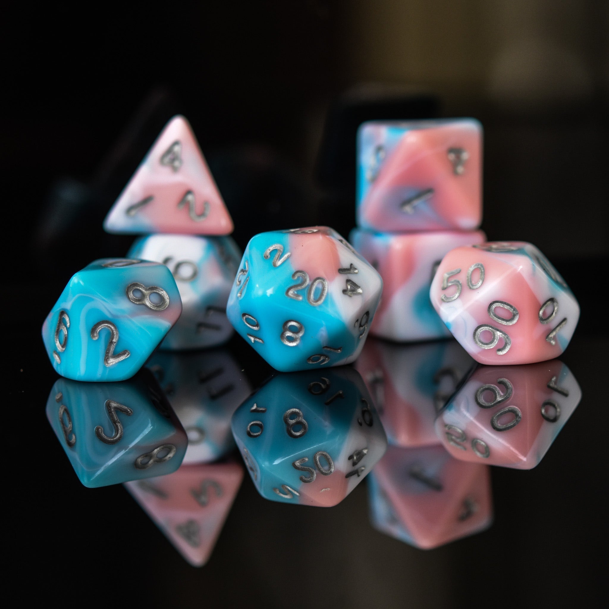 Lullaby Acrylic Dice Set - Misty Mountain Gaming - 2