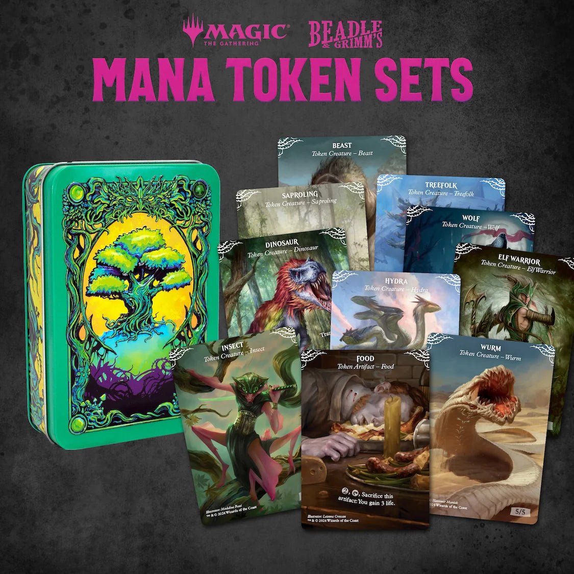 Magic the Gathering Green Token Set - Magic: The Gathering - 2