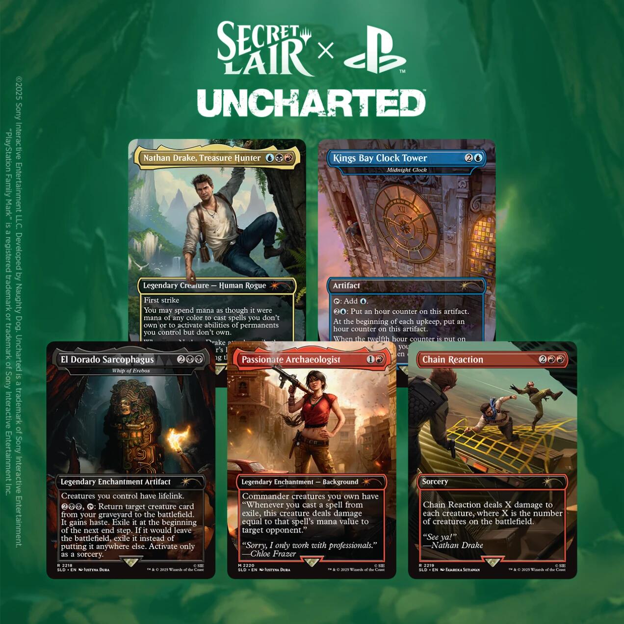 Magic the Gathering Secret Lair x Uncharted (Non - Foil Edition) - Wizards of the Coast - 1