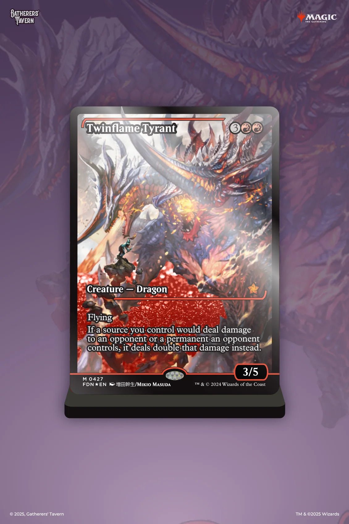 Magic the Gathering Twinflame Tyrant Gatherers Tavern Slab Standee - Gatherer's Tavern - 1