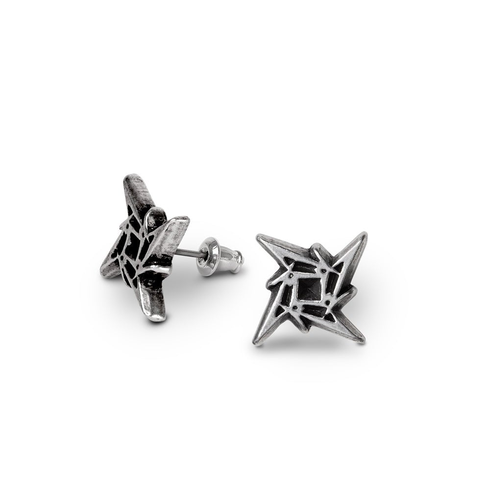 Metallica 'Ninja Star' Stud Earrings - Alchemy of England - 2