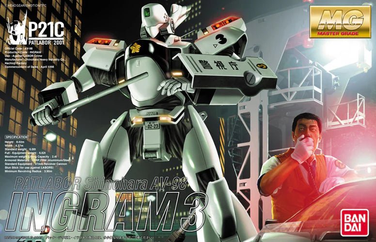 Mobile Police Patlabor AV-98 Ingram 3 Master Grade 1/35 Model Kit - Bandai - 2