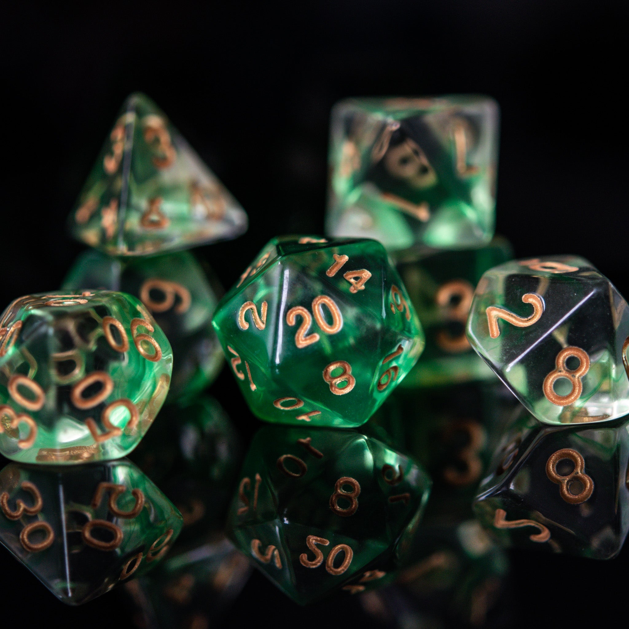 Mojito Acrylic Dice Set - Misty Mountain Gaming - 3