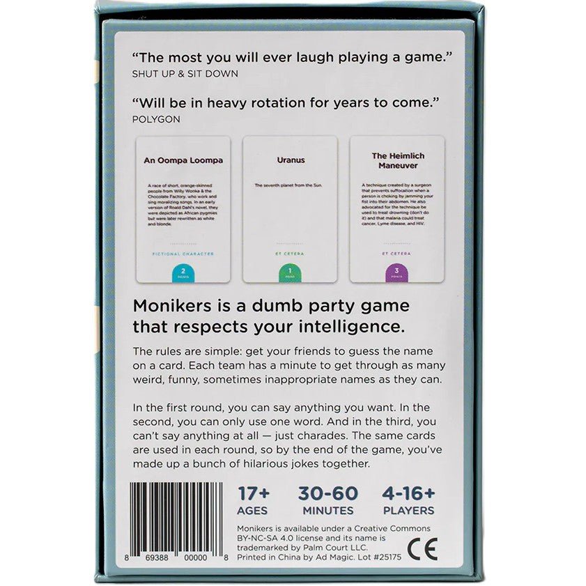 Monikers Board Game - Haiku Pop - 2