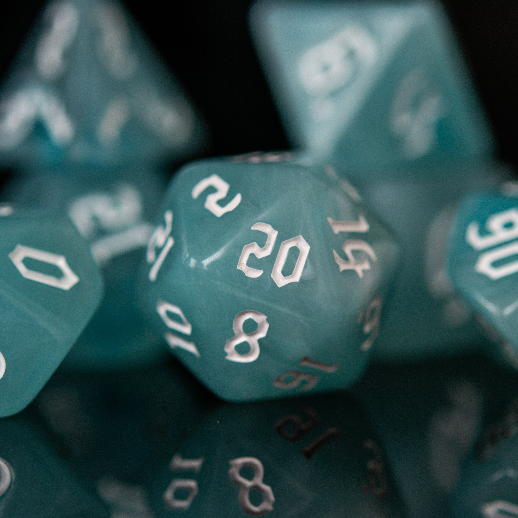 Monk Class Acrylic Dice Set - Misty Mountain Gaming - 3