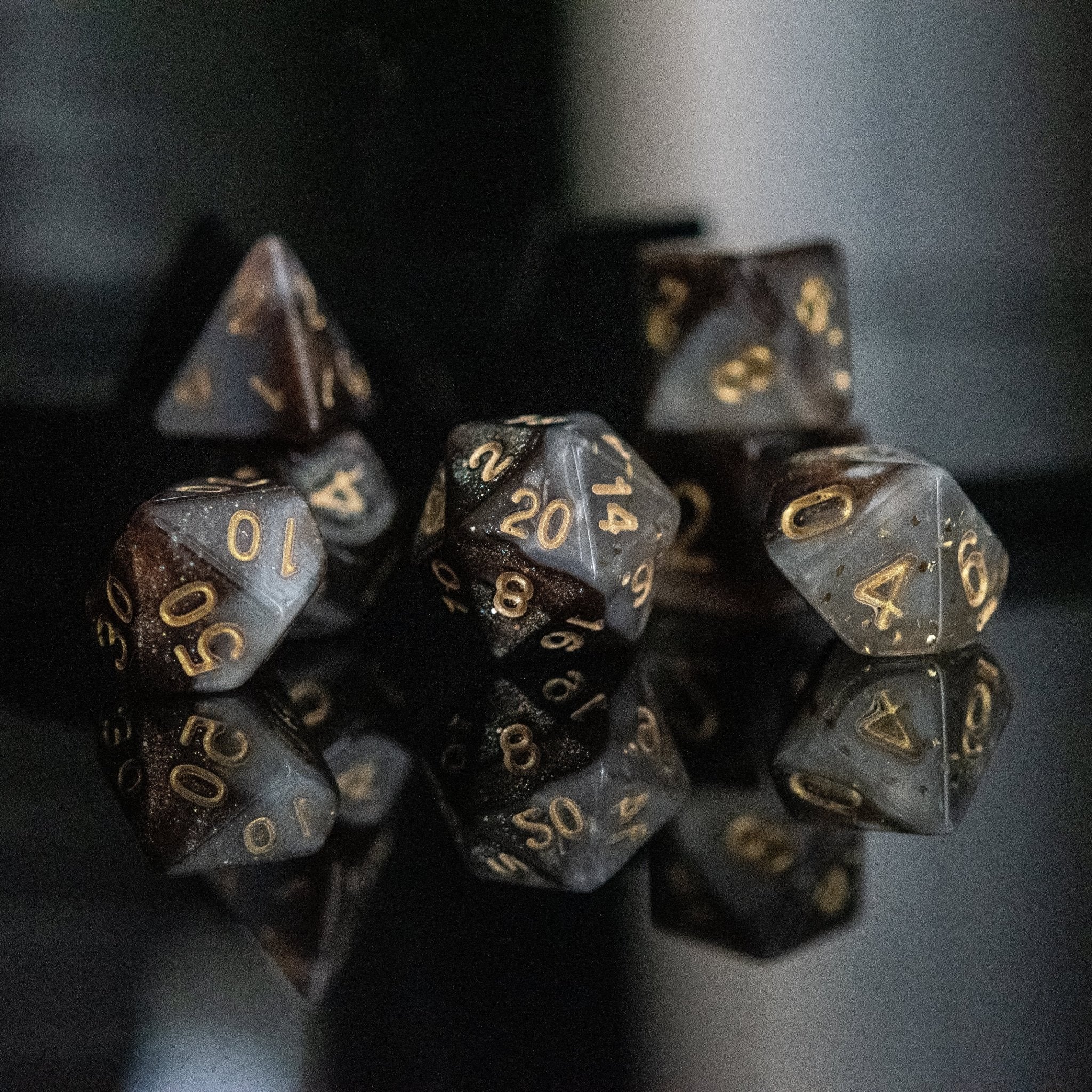 Moon Dust Acrylic Dice Set - Misty Mountain Gaming - 2