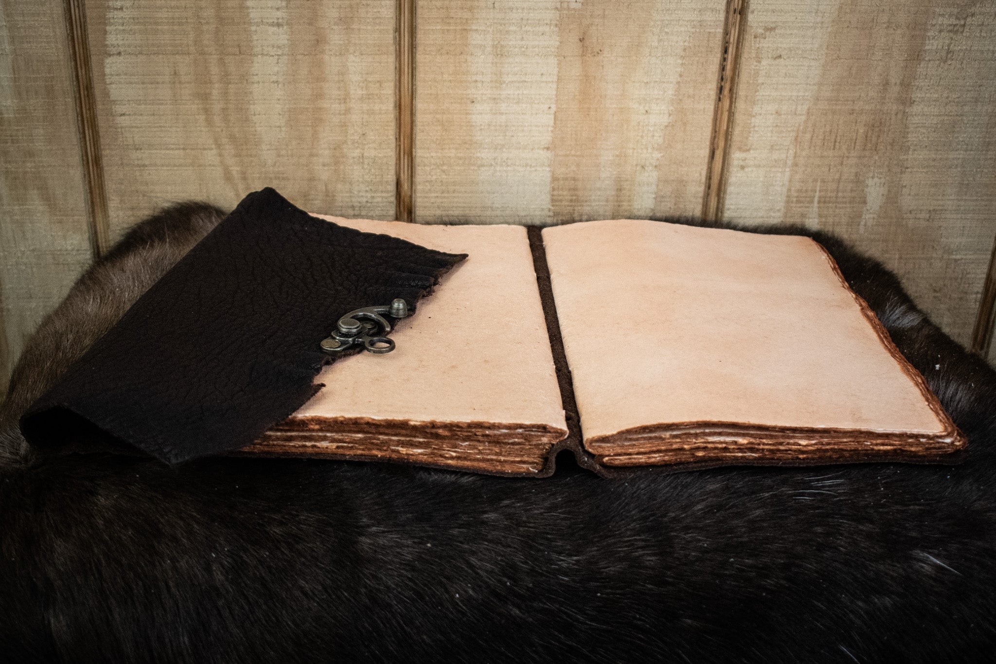 Natural Edge Buffalo Leather Journal - Misty Mountain Gaming - 7