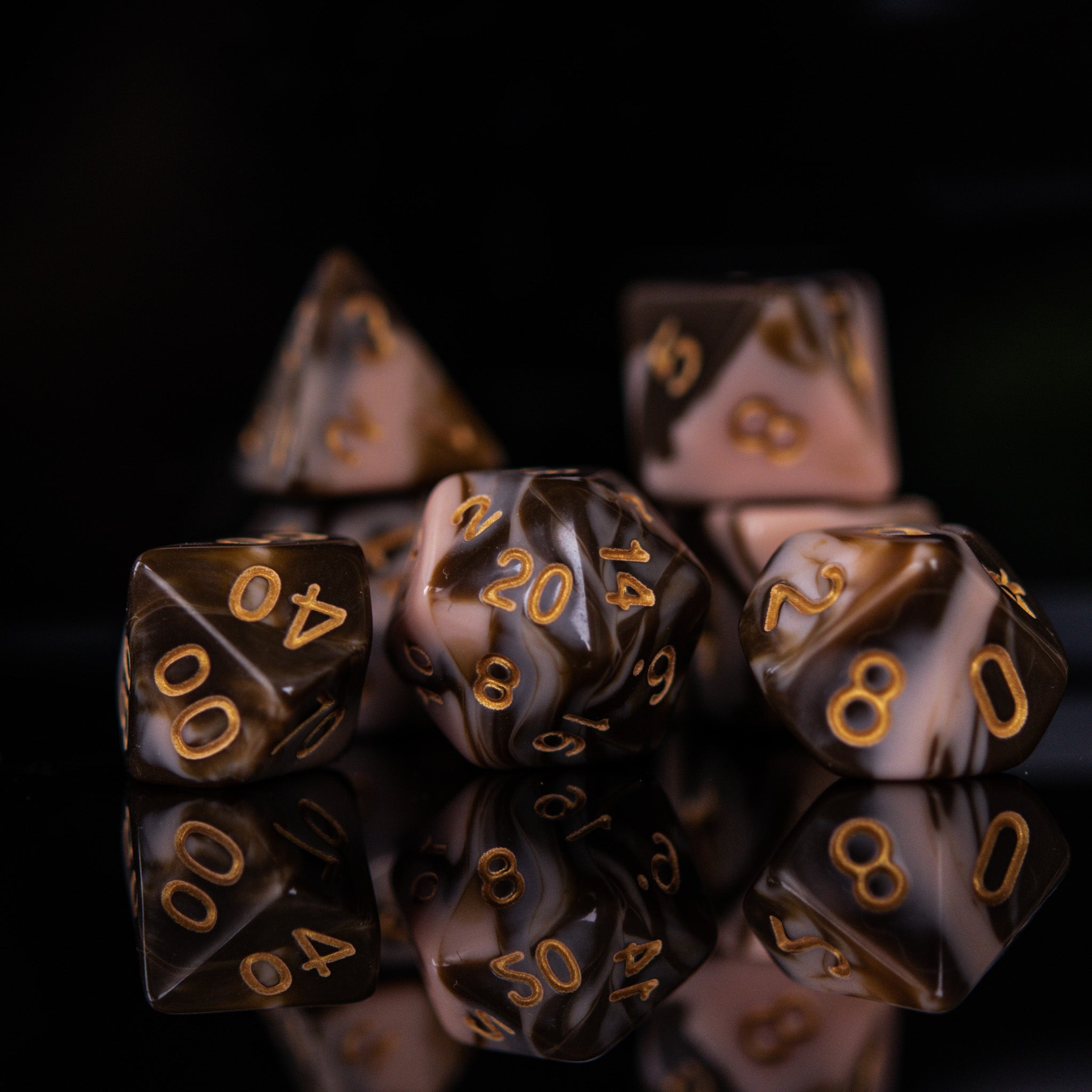 Neapolitan Acrylic Dice Set - Misty Mountain Gaming - 1