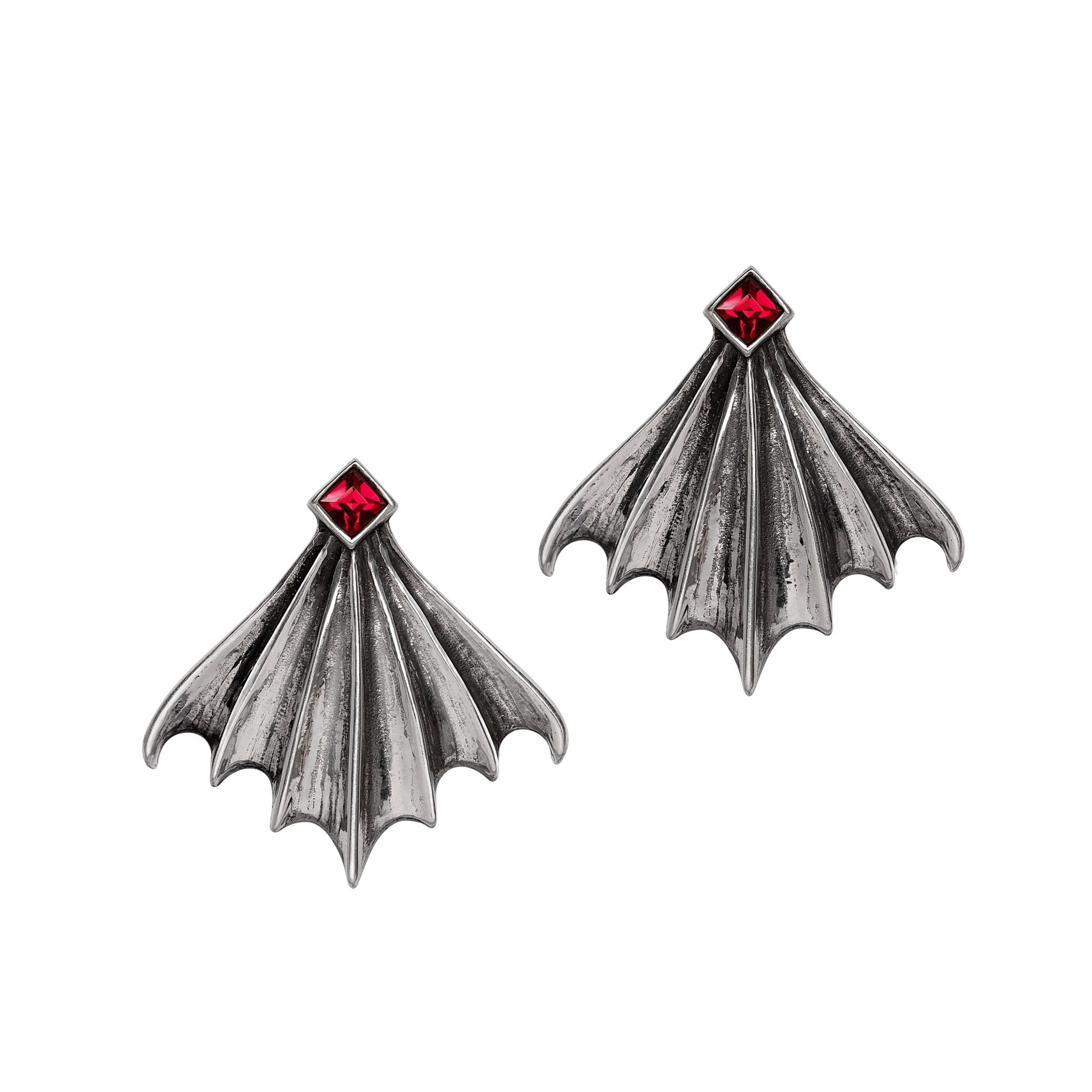 Nighttime Bat Wing Earrings - Alchemy of England - 1