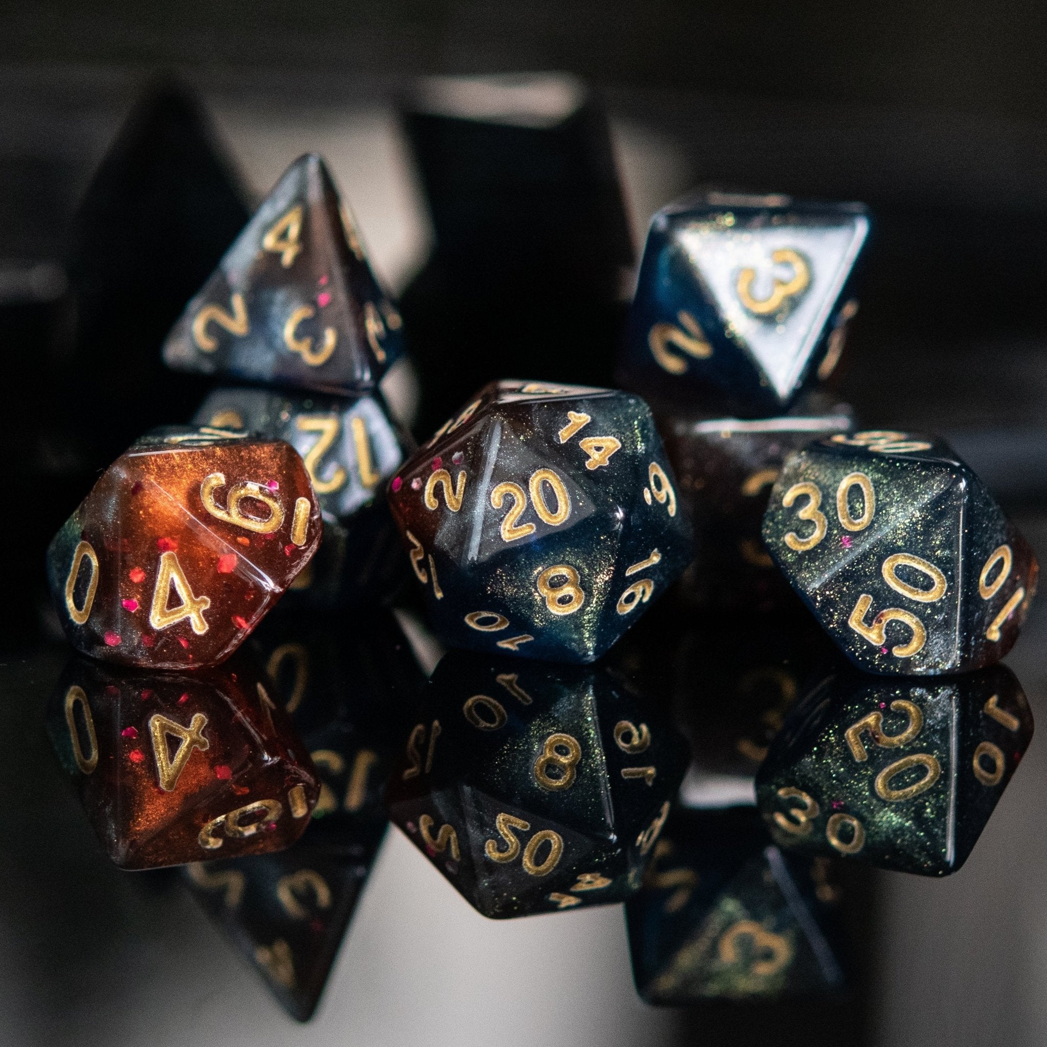 Omega Nebula Acrylic Dice Set - Misty Mountain Gaming - 1