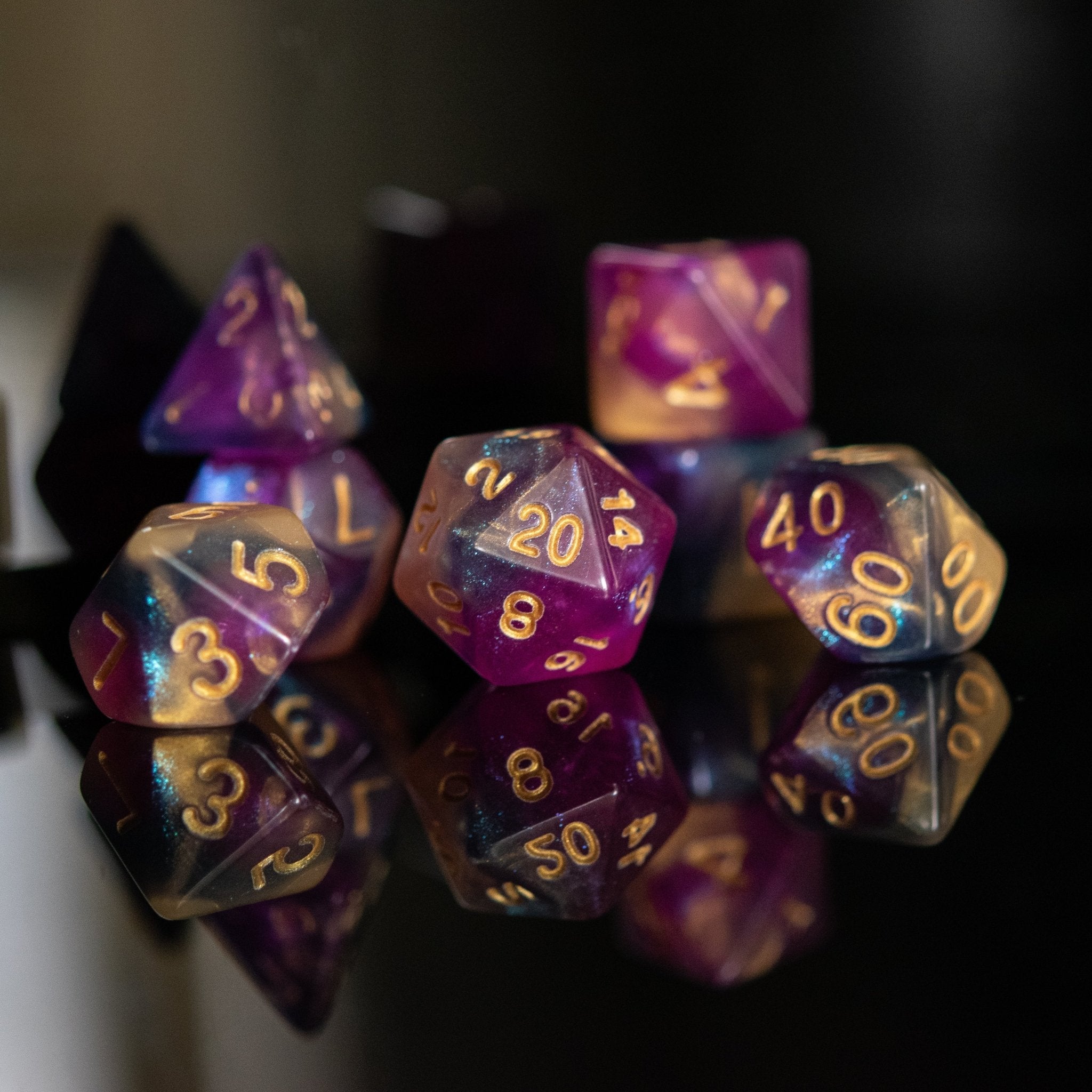 Orion Nebula Acrylic Dice Set - Misty Mountain Gaming - 2