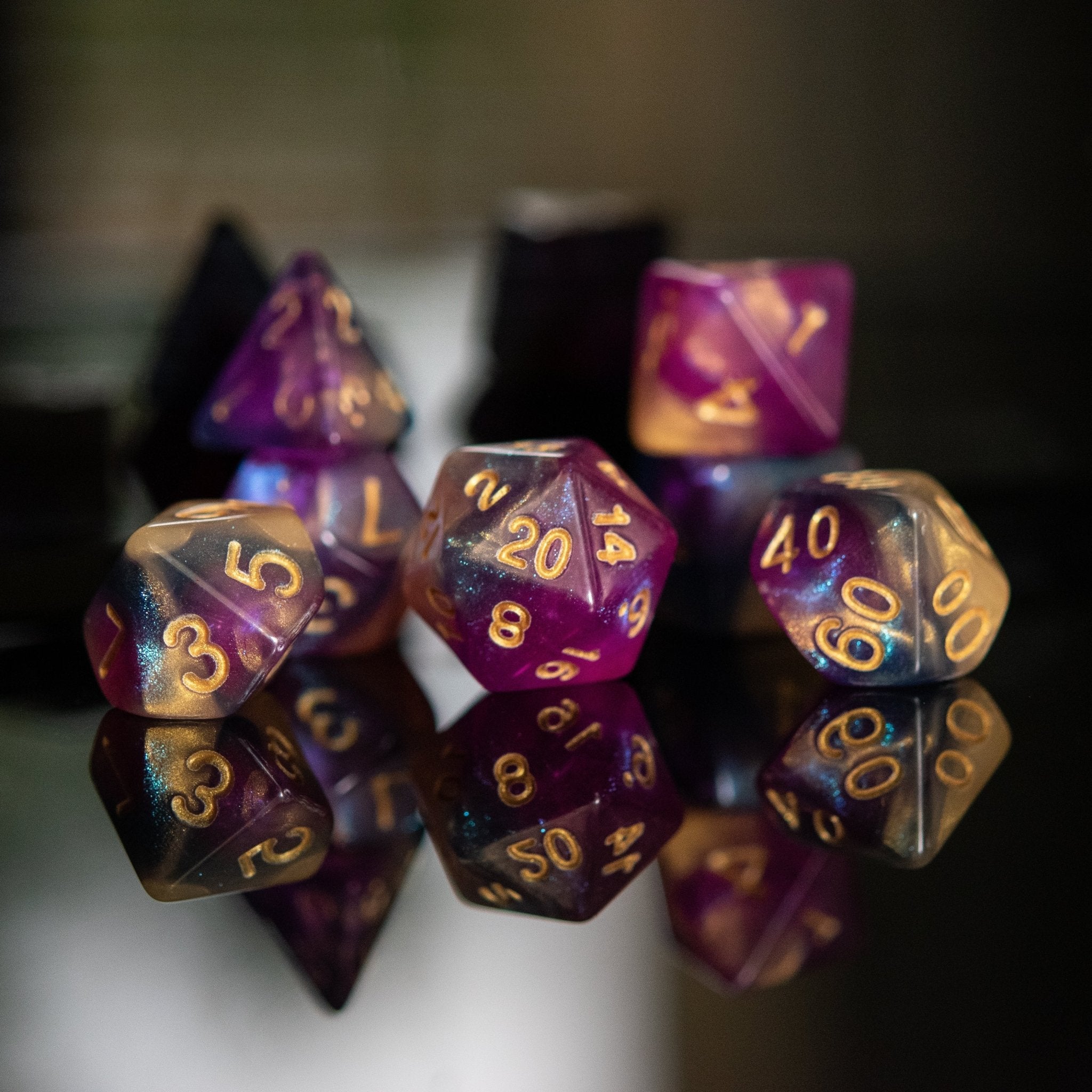 Orion Nebula Acrylic Dice Set - Misty Mountain Gaming - 1