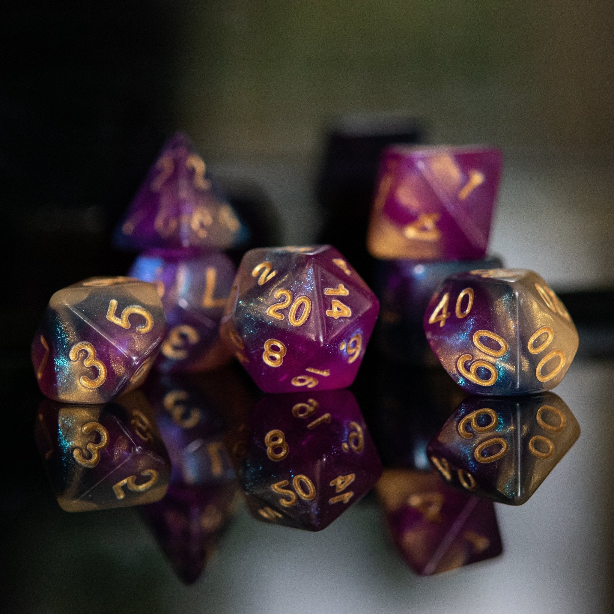 Orion Nebula Acrylic Dice Set - Misty Mountain Gaming - 3