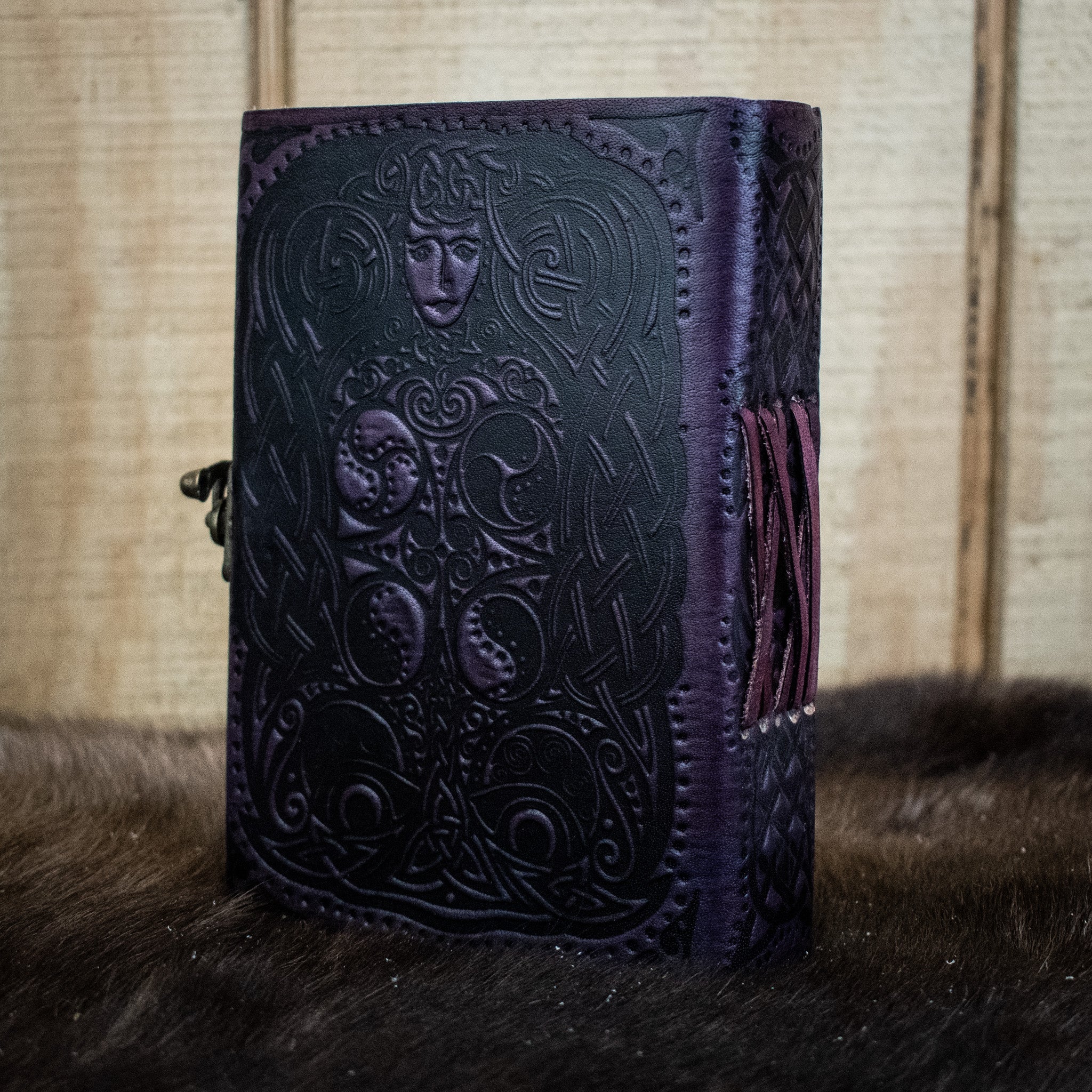 "Owl - Lady of the Forest" Leather Journal - Misty Mountain Gaming - 2