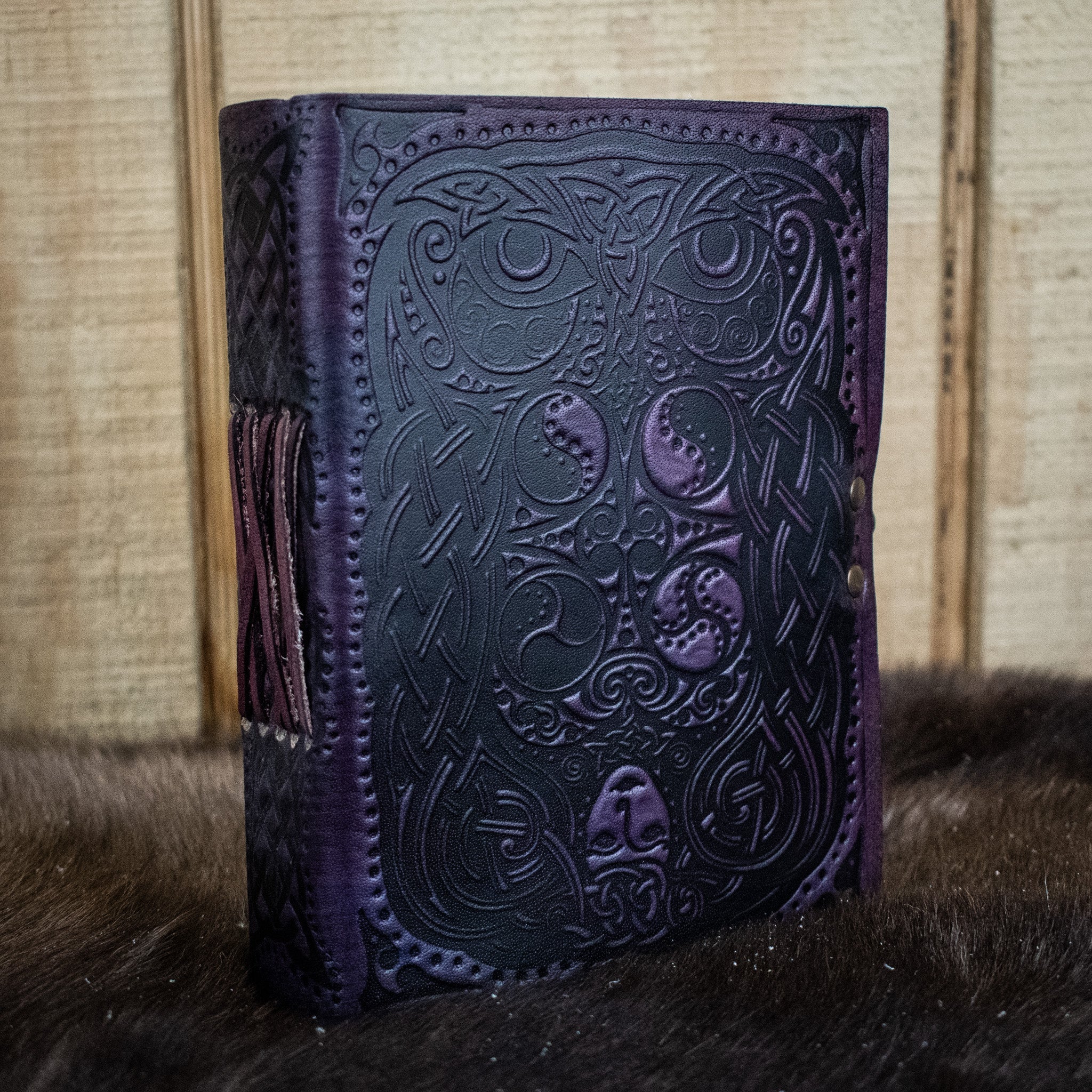 "Owl - Lady of the Forest" Leather Journal - Misty Mountain Gaming - 1