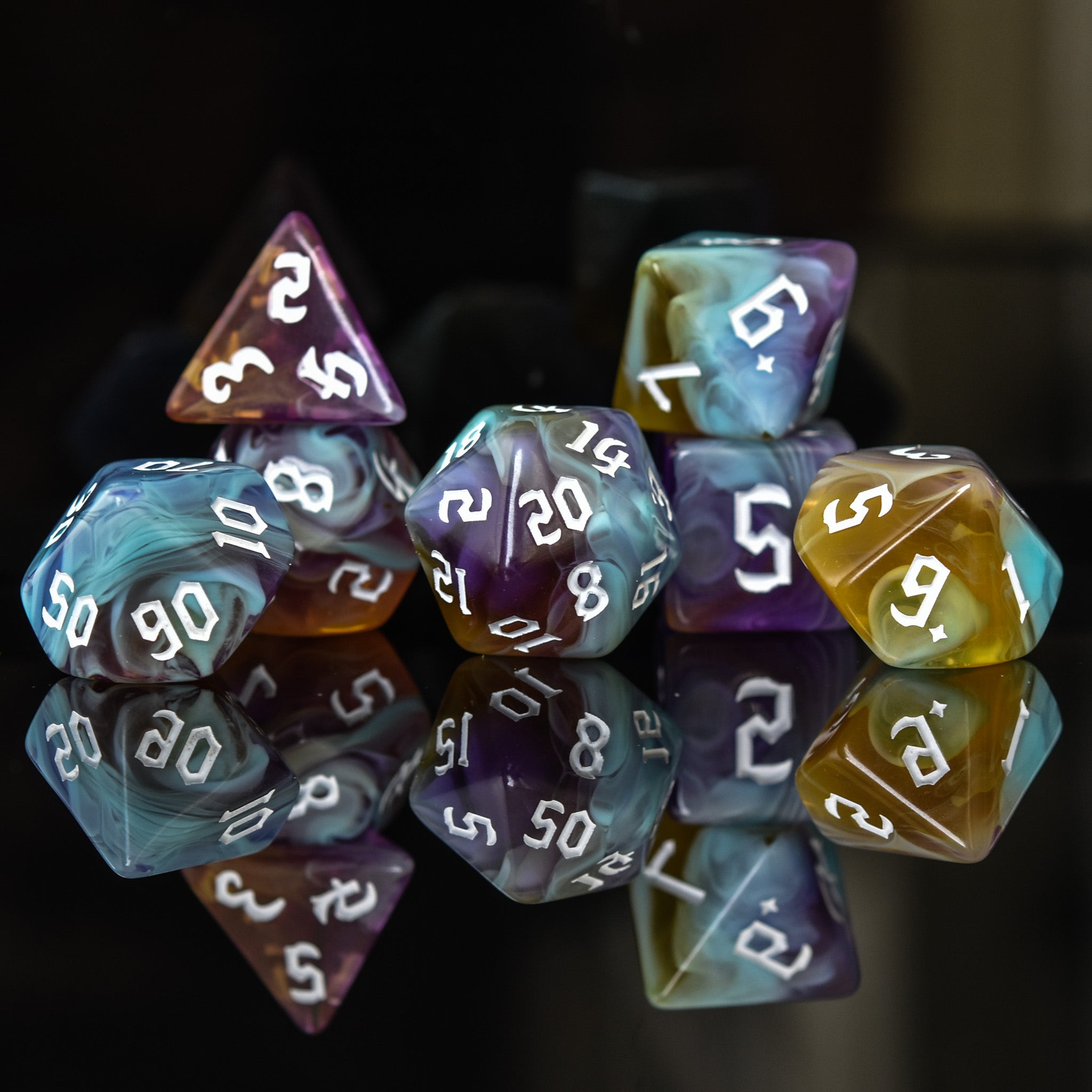 Paladin Class Acrylic Dice Set - Misty Mountain Gaming - 1