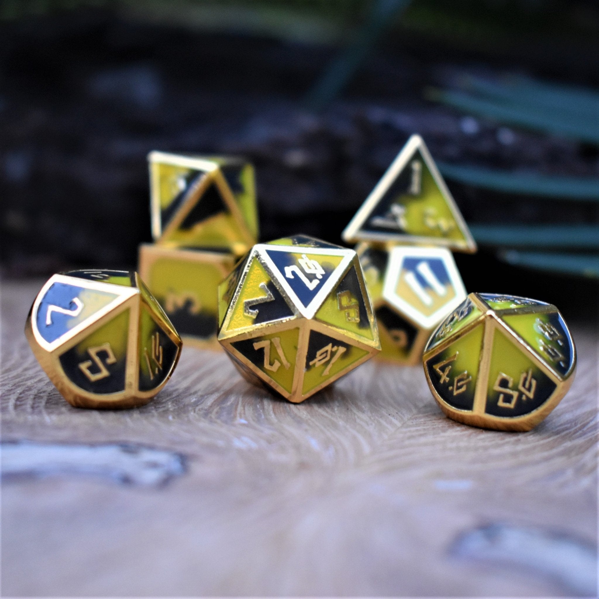 Pansy Meadows Metal Dice Set - Misty Mountain Gaming - 1