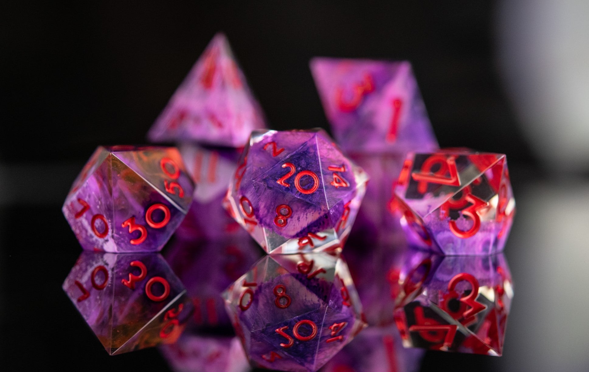 Phantasmal Force Sharp - Edged Resin Dice Set - Misty Mountain Gaming - 3