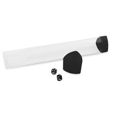 Playmat Carry Tube Holder with Dice Cap, Black - BCW - 1