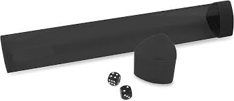 Playmat Carry Tube Holder with Dice Cap, Smoke - BCW - 1