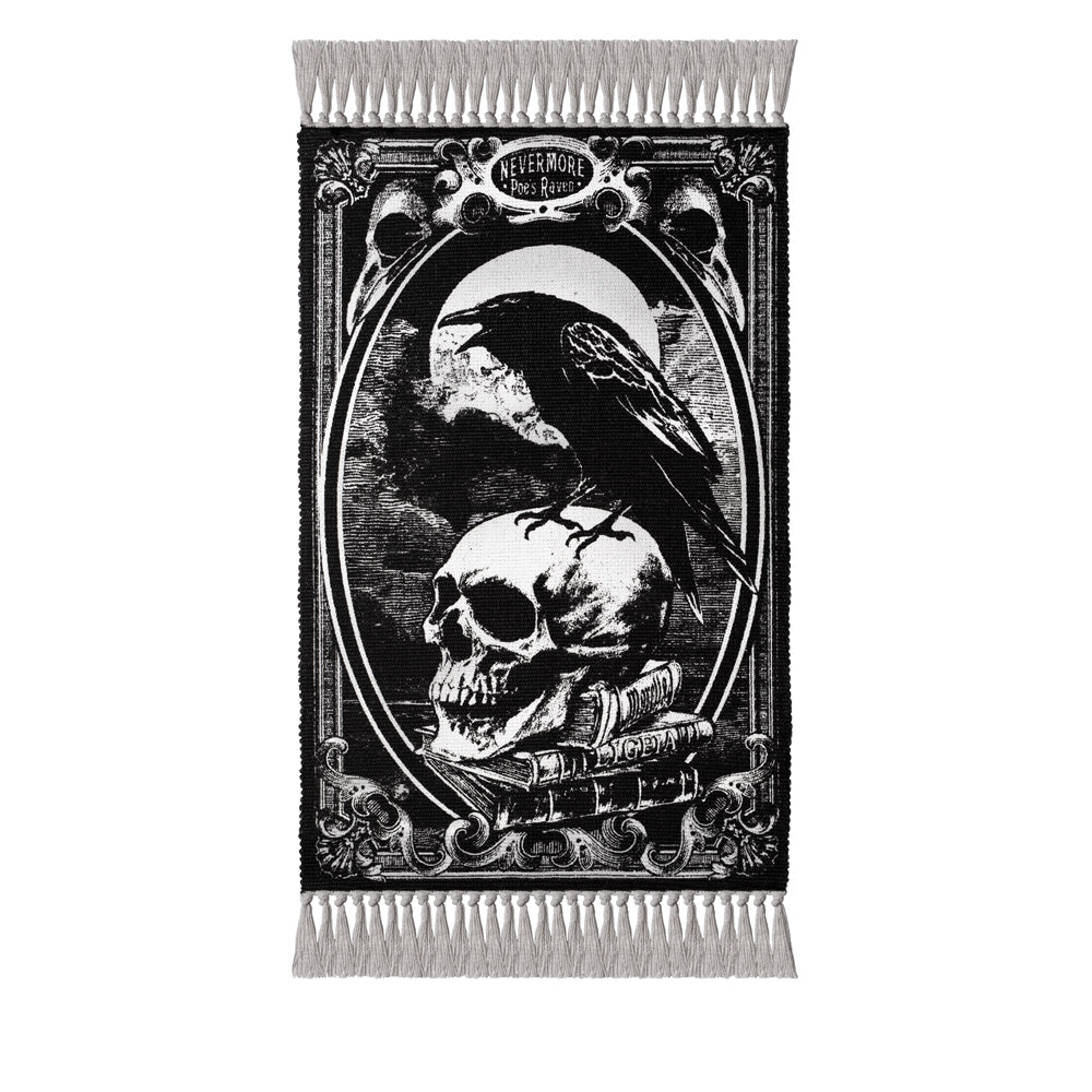 "Poe's Raven - Nevermore" Hand Woven Rug - Alchemy of England - 1