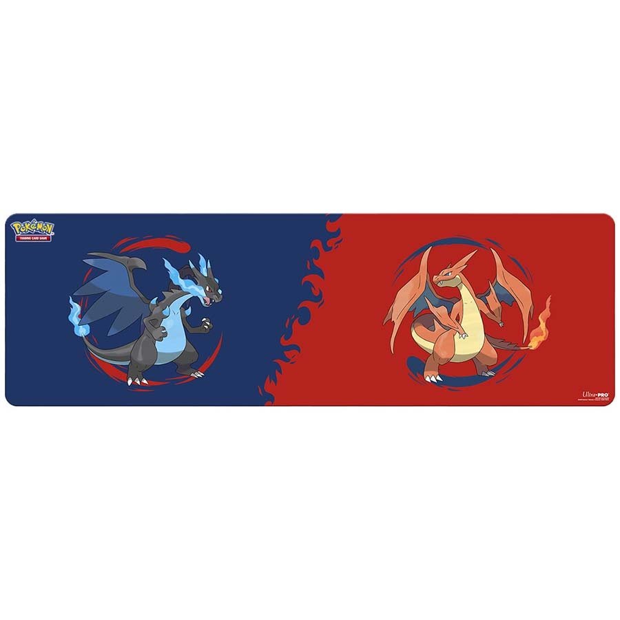 Pokemon Mega Charizard X and Mega Charizard Y 8-foot Table Playmat - Ultra PRO - 1