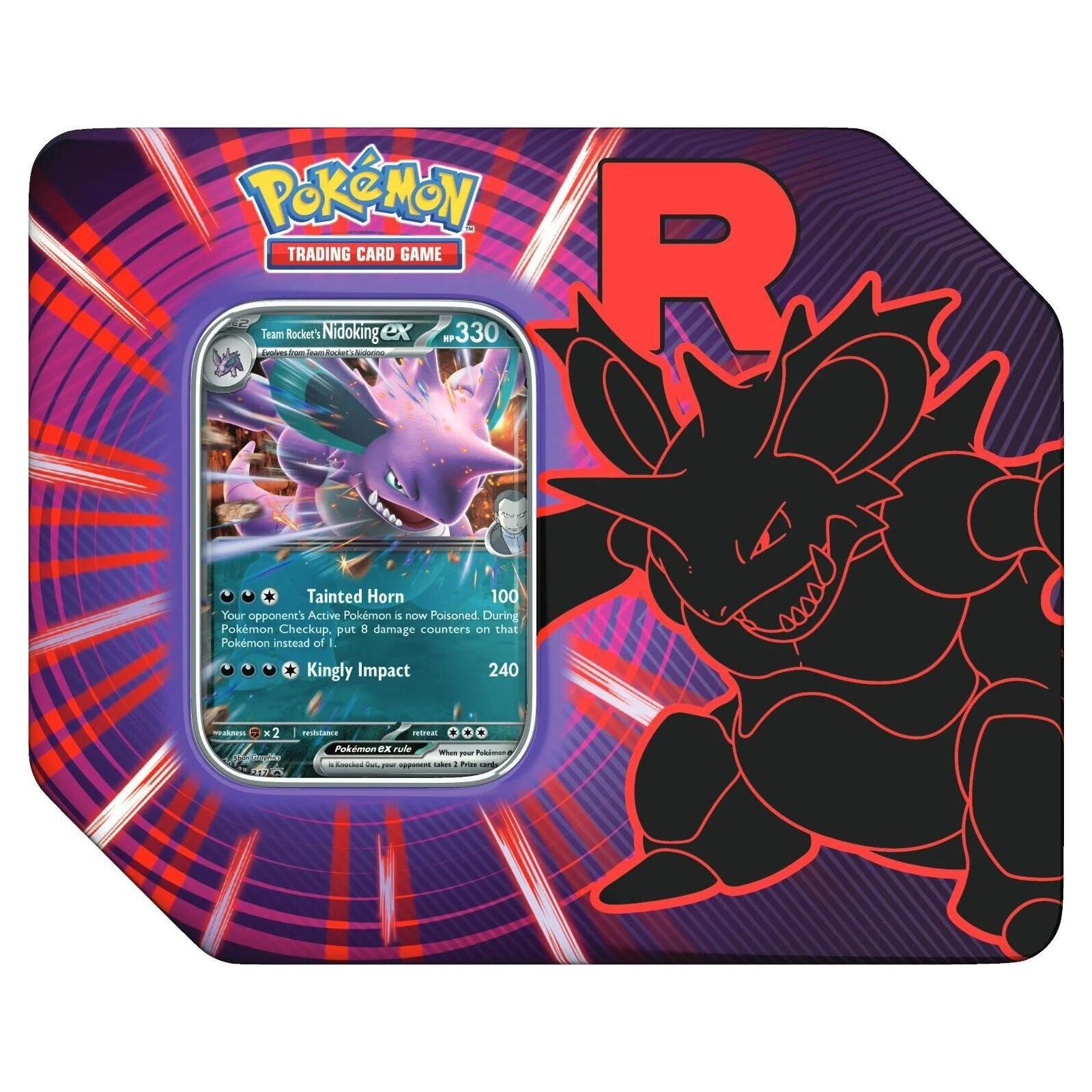Pokemon Nidoking ex Team Rocket Tin - Pokémon - 1