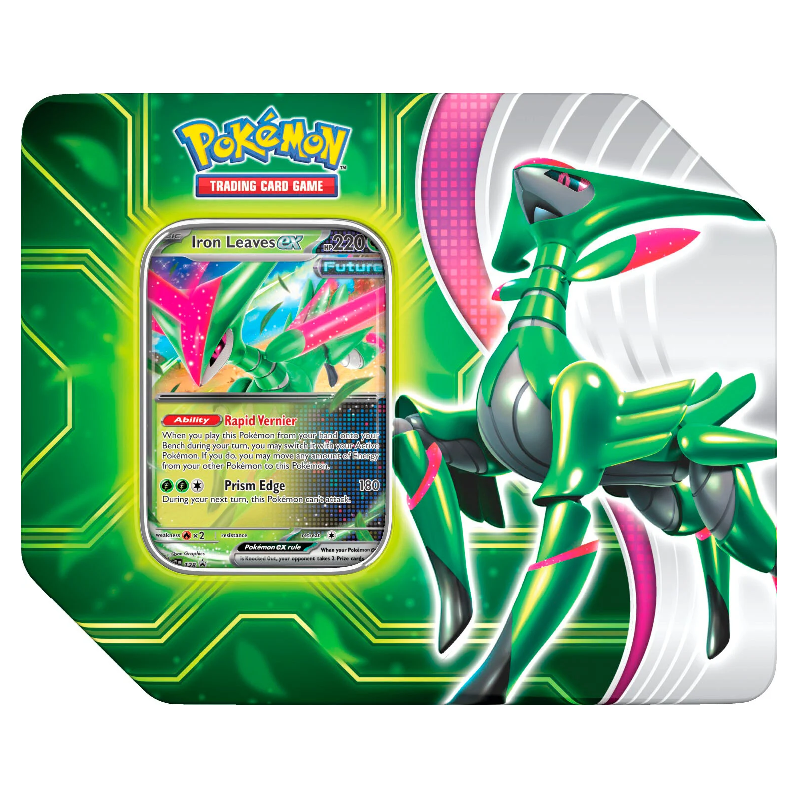 Pokemon Paradox Clash Iron Leaves ex Tin - Pokémon - 1