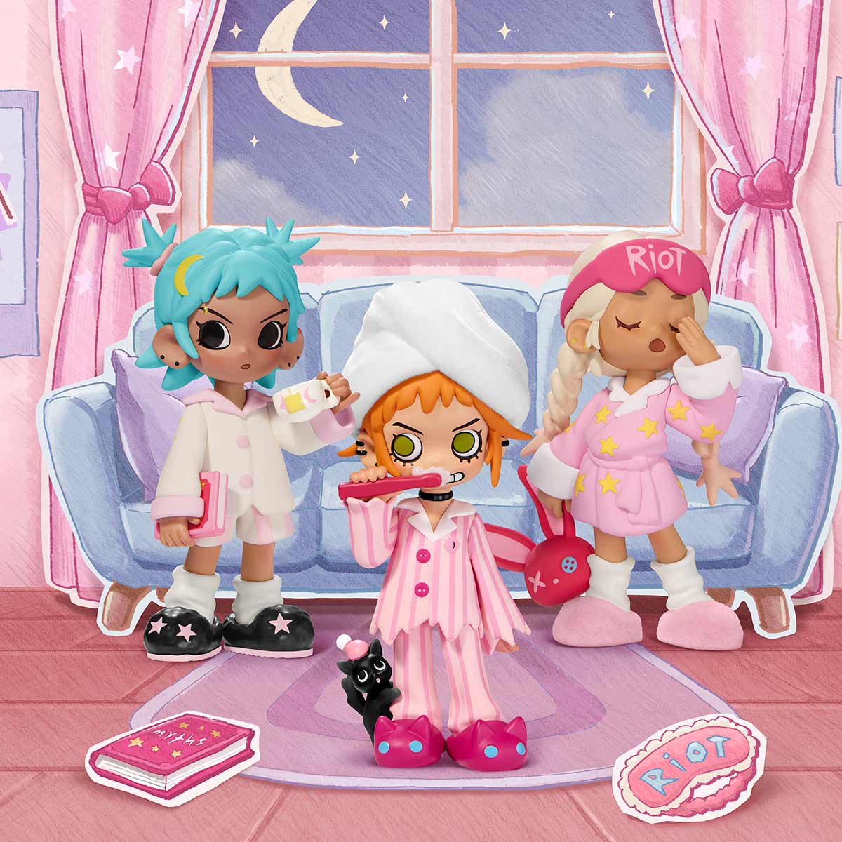 POP MART Lil Peach Riot Sleepover Series Figures (Blind Box) - POP MART - 2