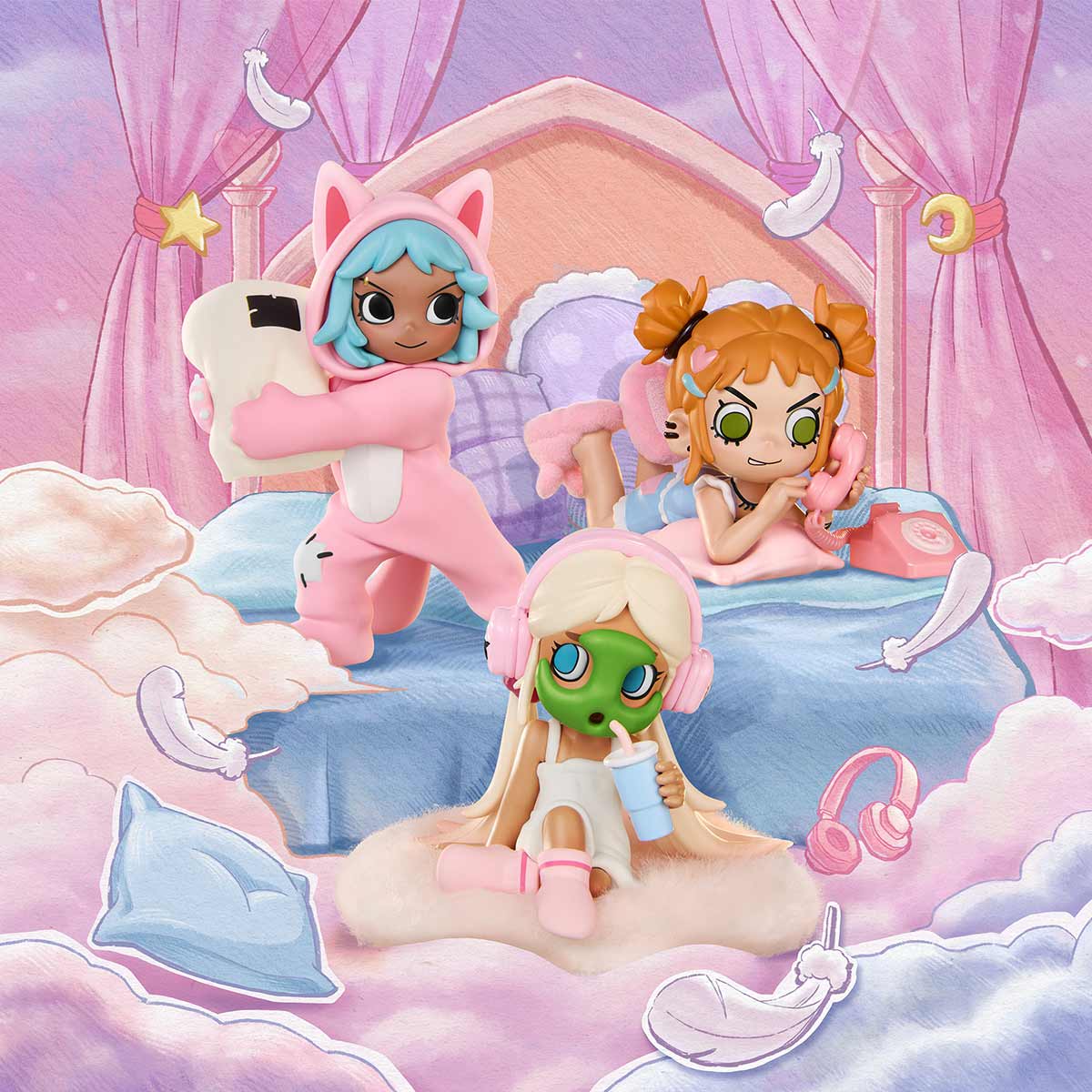POP MART Lil Peach Riot Sleepover Series Figures (Blind Box) - POP MART - 3