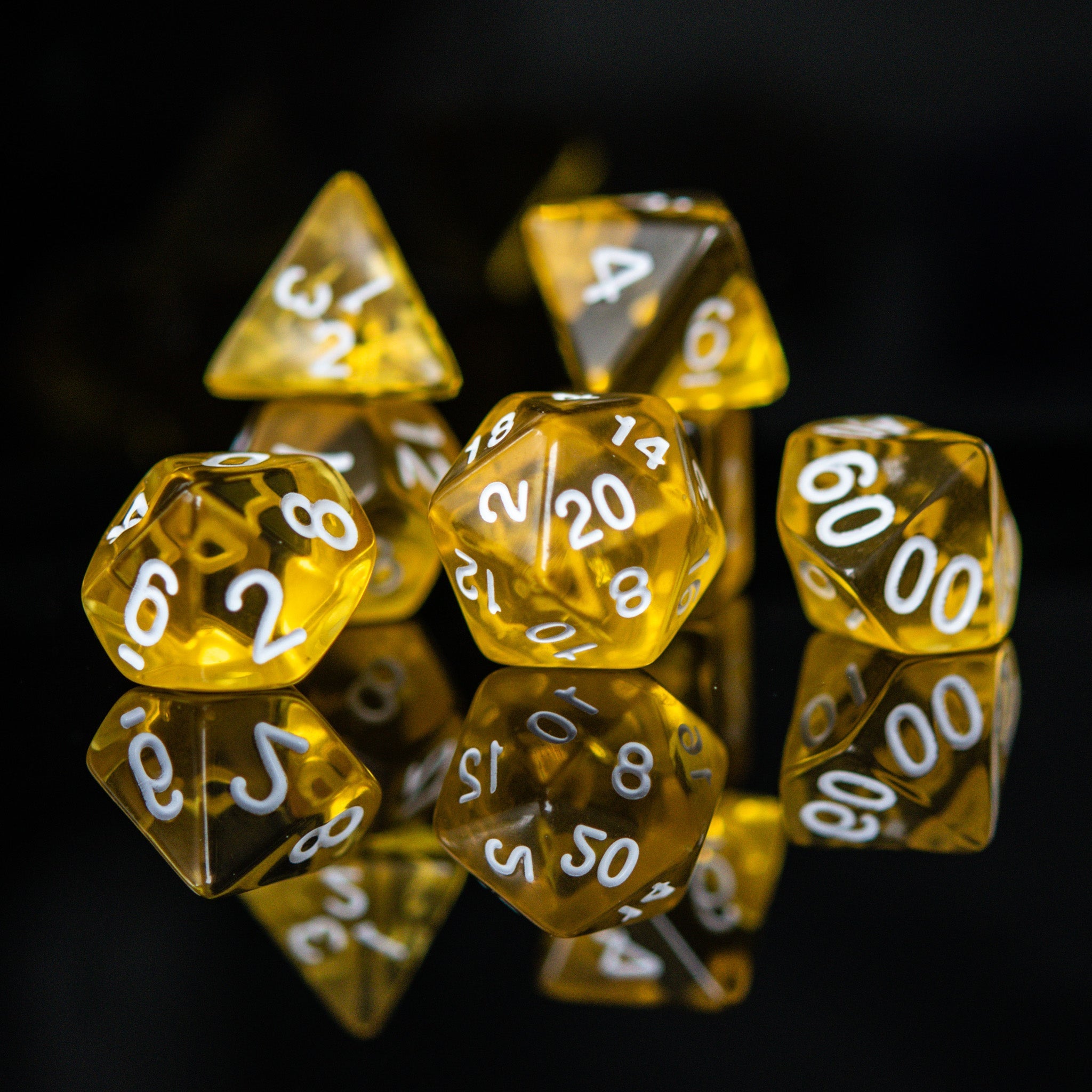 Potion of Clairvoyance Acrylic Dice Set - Misty Mountain Gaming - 4