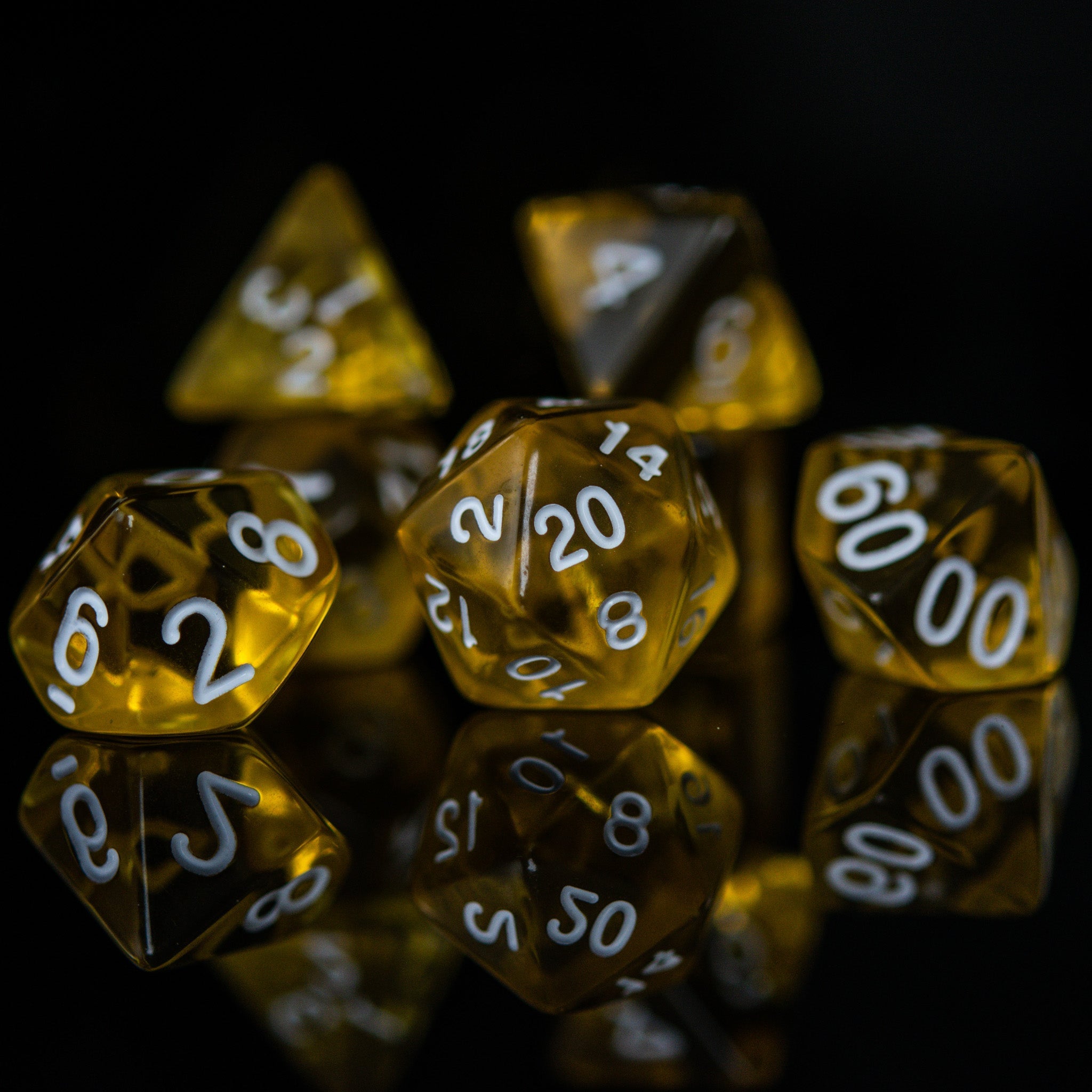 Potion of Clairvoyance Acrylic Dice Set - Misty Mountain Gaming - 3