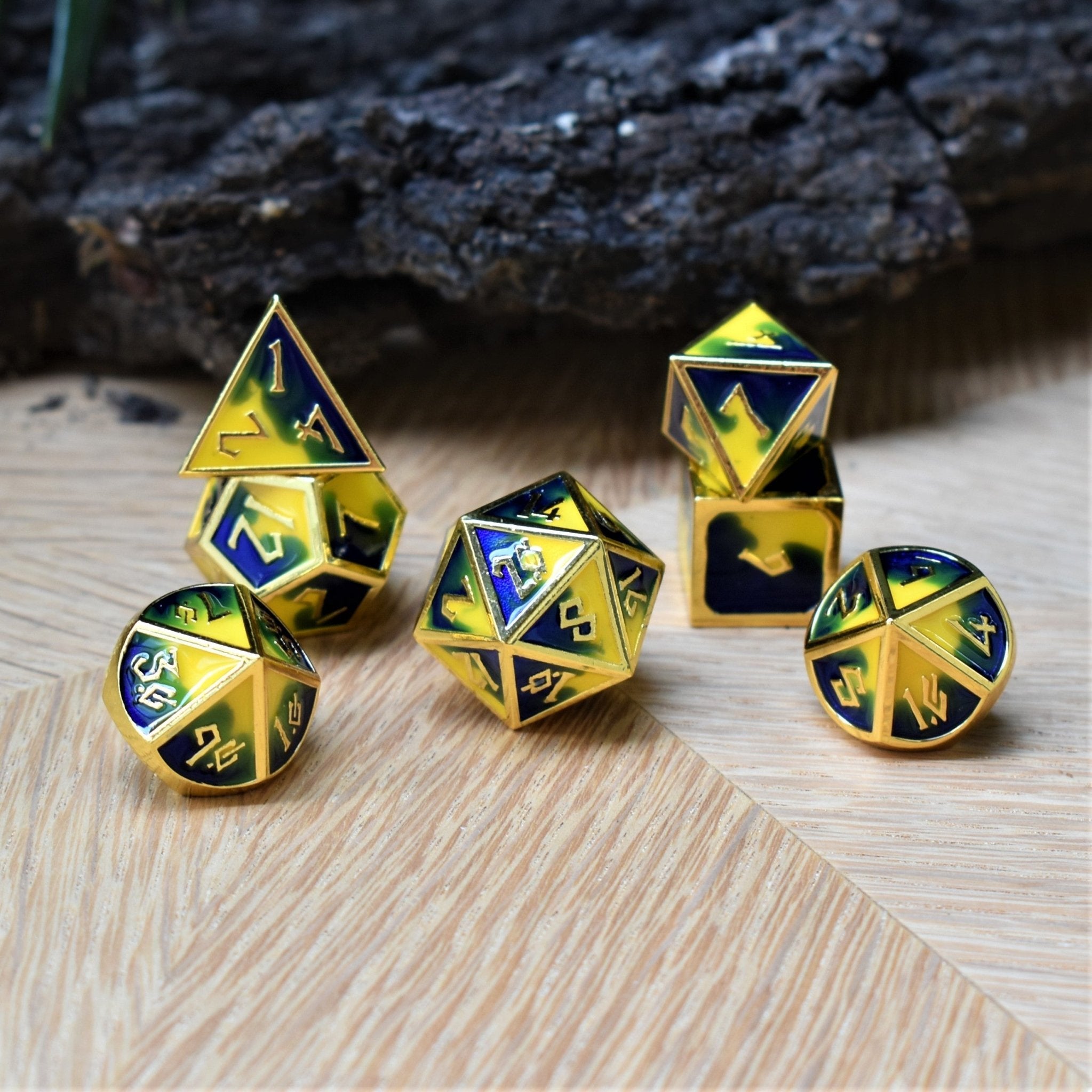 Pretty Birb Metal Dice Set - Misty Mountain Gaming - 1