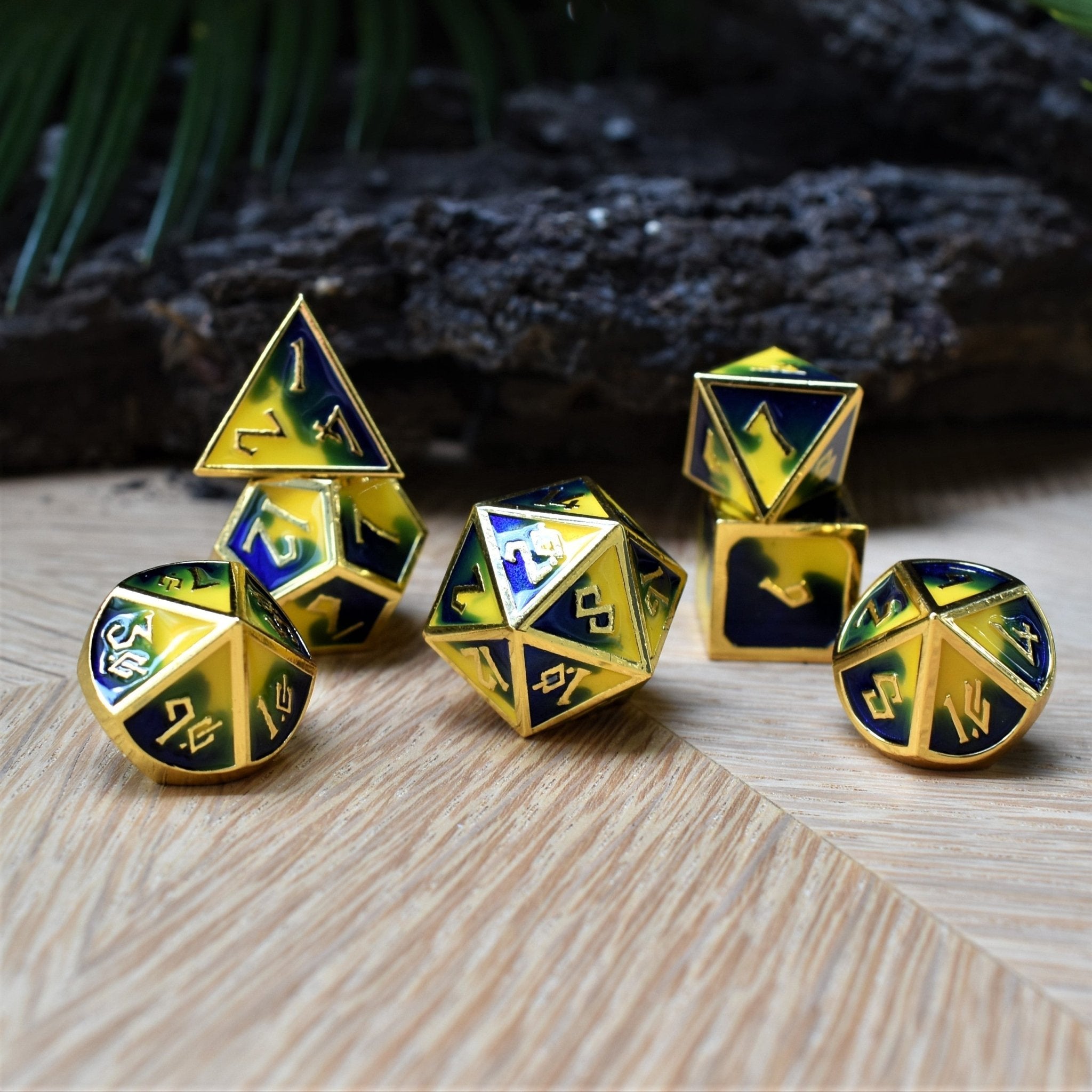 Pretty Birb Metal Dice Set - Misty Mountain Gaming - 3