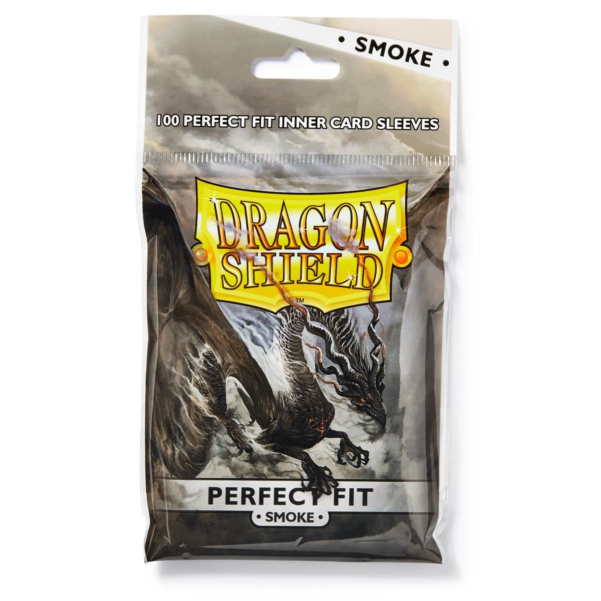 Dragon Shield Standard Size 100ct Perfect Fit Inner Card Sleeves Smoke 'Fuligo'