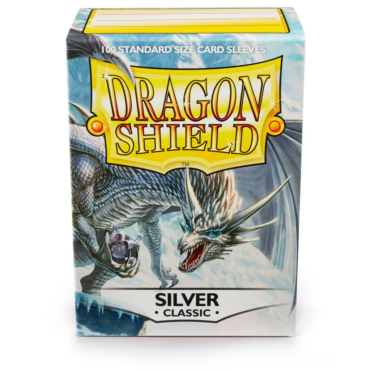 Dragon Shield Standard 100ct Silver Classic Card Sleeves