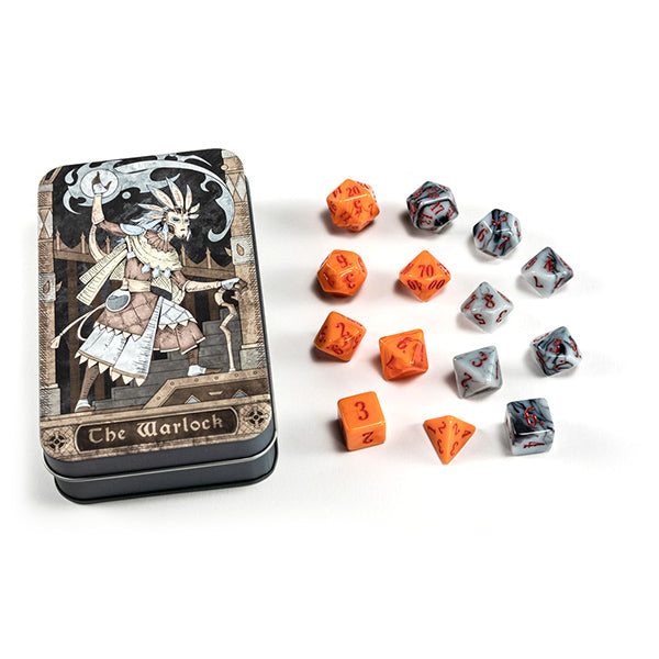 RPG Class Warlock Dice Tin (14 dice)