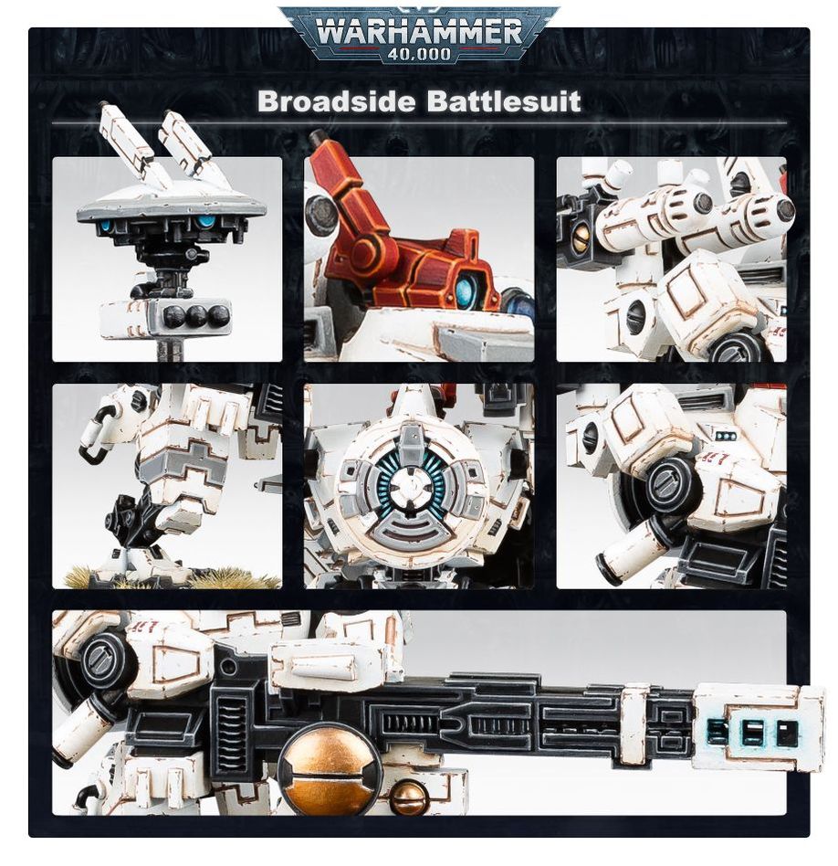 Warhammer 40,000 Tau Empire Broadside Battlesuit Set