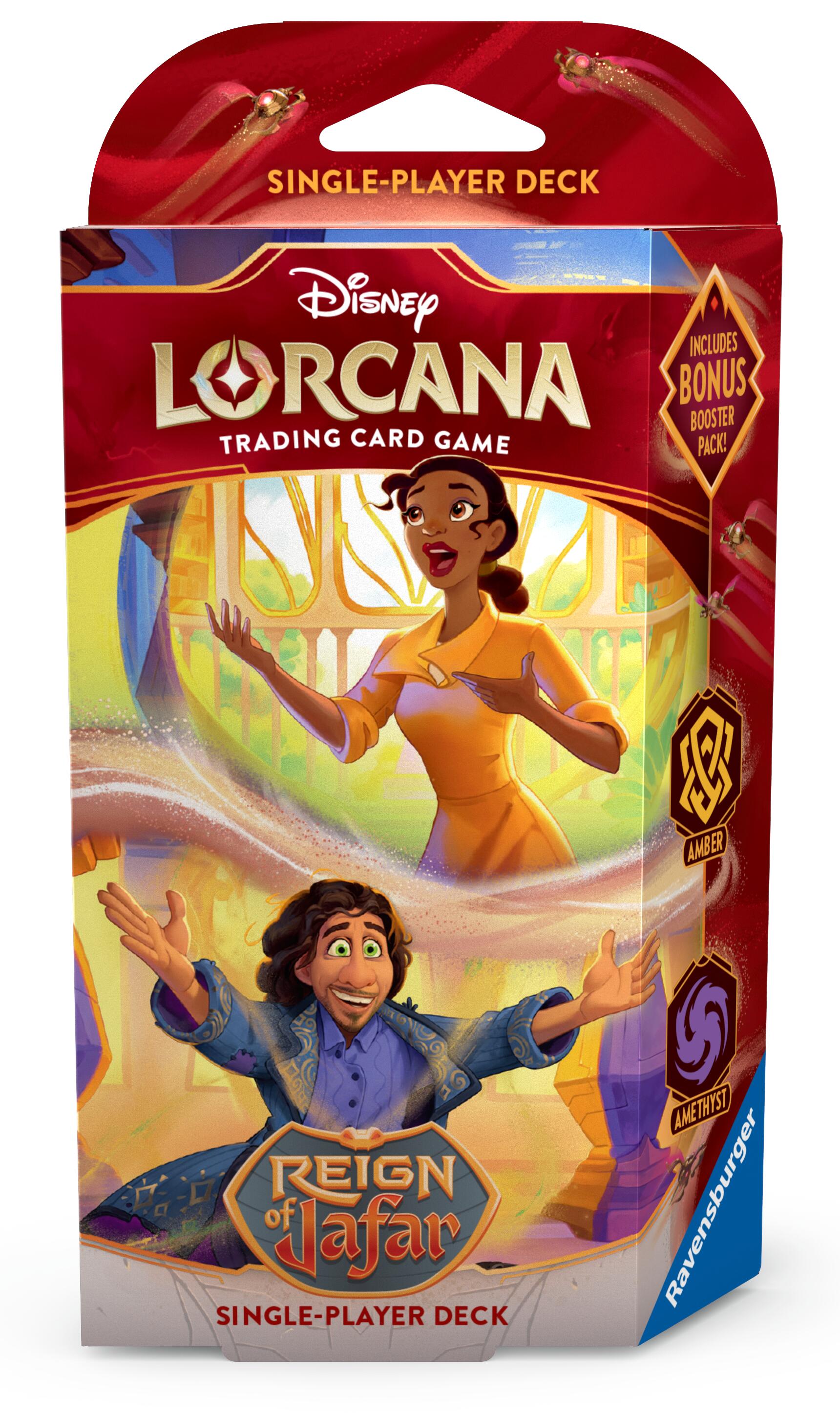 Lorcana Reign of Jafar Amber and Amethyst Starter Deck
