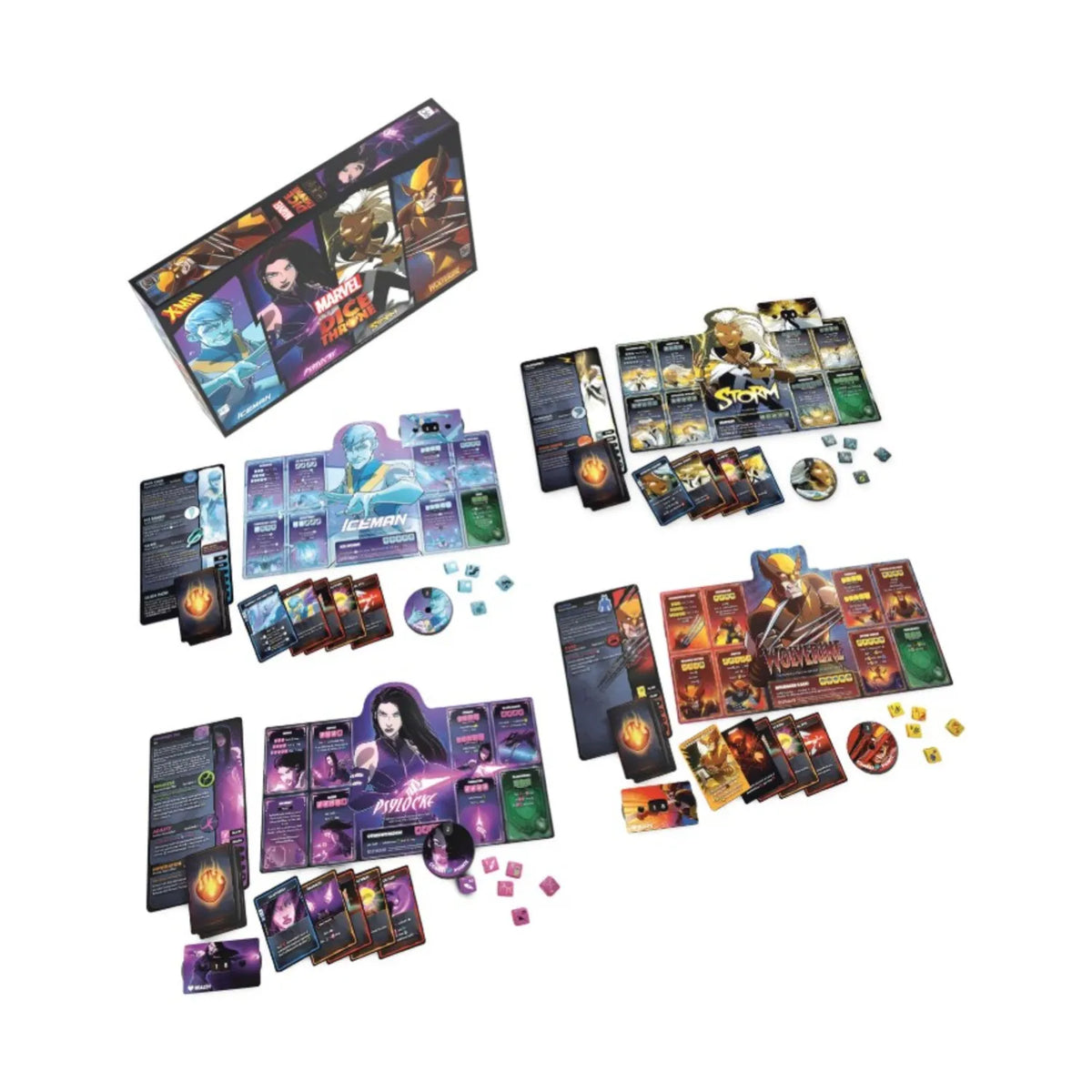 Dice Throne: Marvel X-Men Box 1 (Iceman, Psylocke, Storm, Wolverine) Board Game