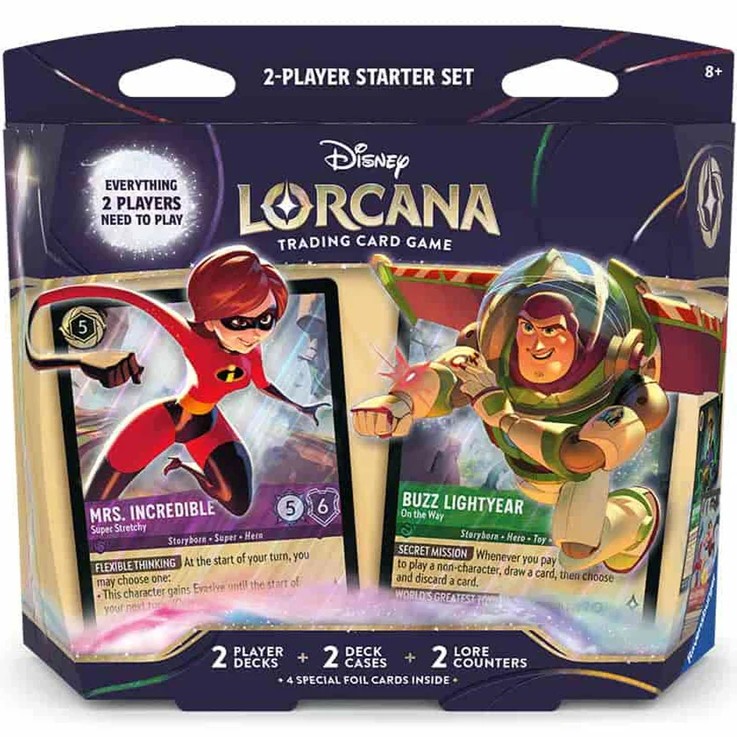 Disney Lorcana Wilds Unknown Elastigirl / Buzz Lightyear Two-Player Deck Pack