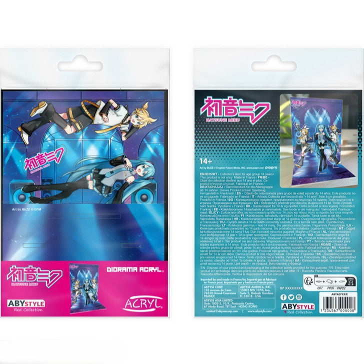HATSUNE MIKU Miku and Friends Acrylic Print Diorama Figure