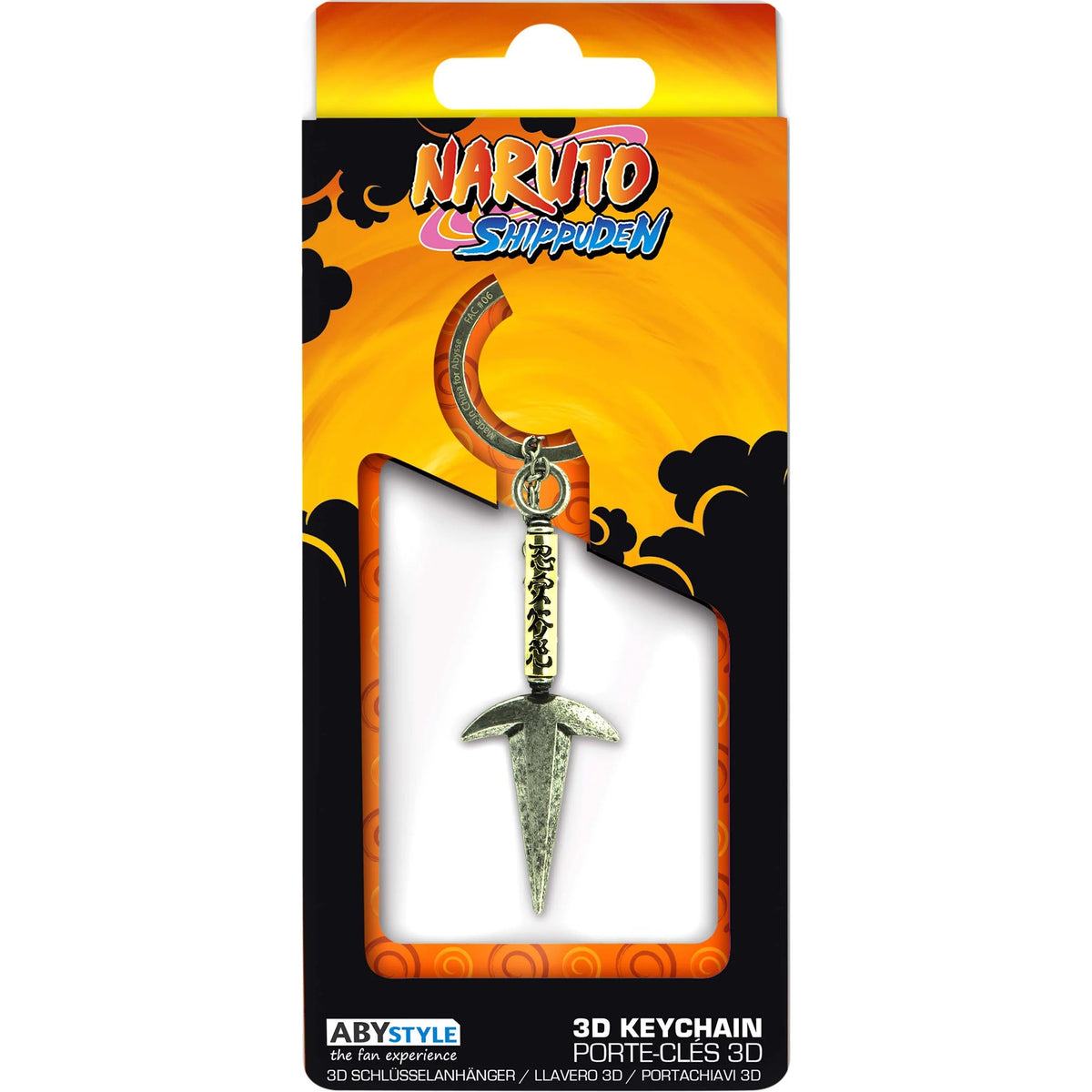 ABYstyle NARUTO SHIPPUDEN Fourth Hokage Kunai 3D Metal Keychain