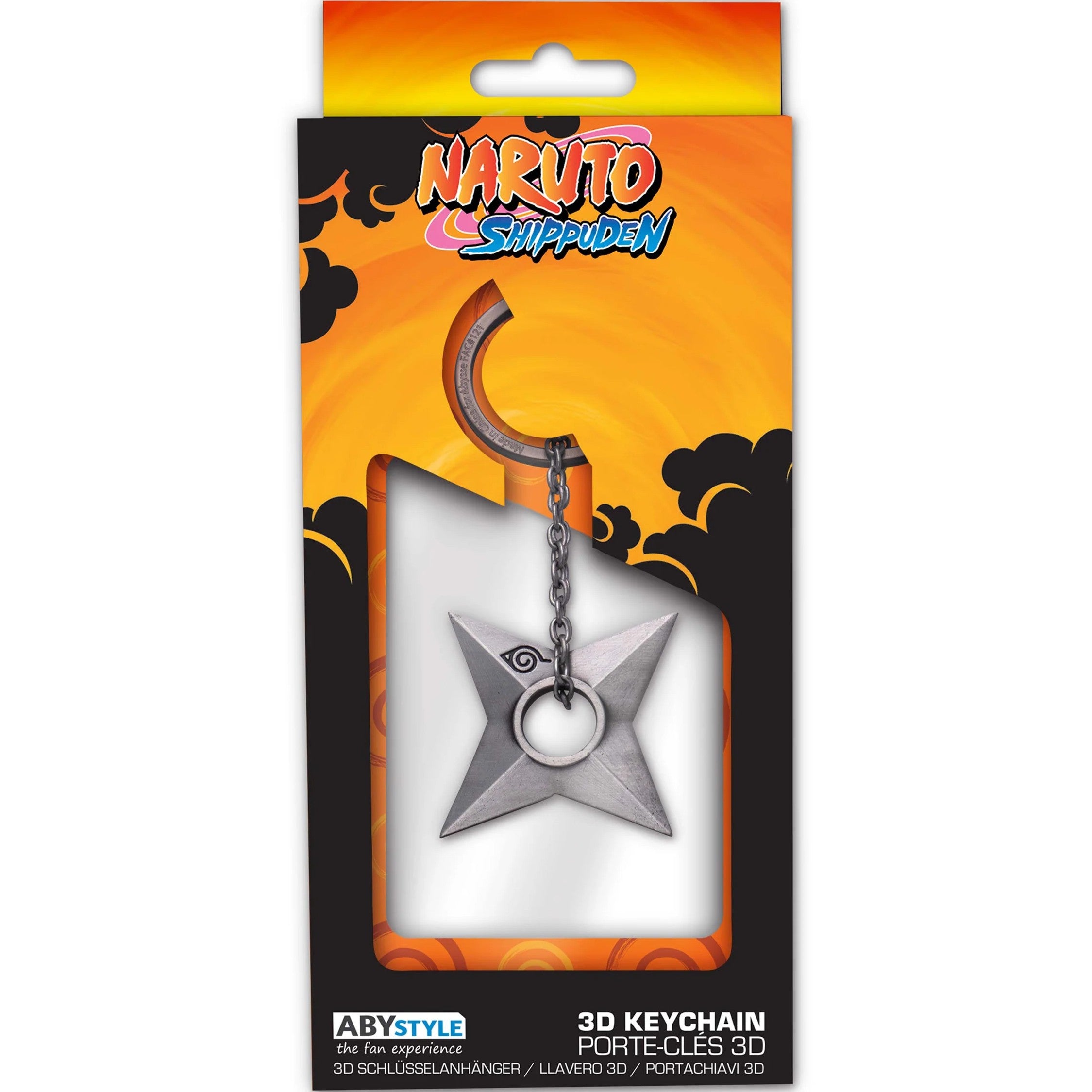 ABYstyle NARUTO SHIPPUDEN - Shuriken 3D Metal Keychain