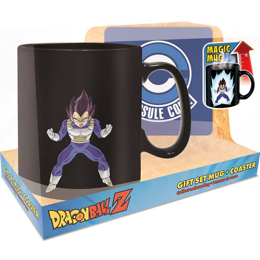 ABYstyle DRAGON BALL Z Vegeta Magic Mug and Coaster Gift Set