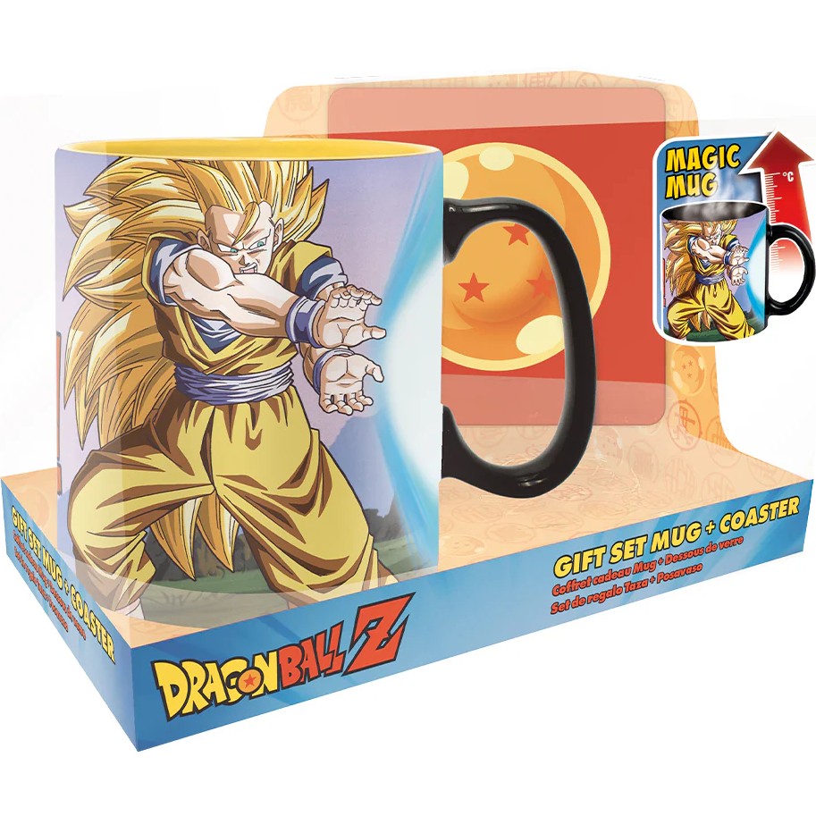 ABYstyle DRAGON BALL Z Kamehameha Magic Mug and Coaster Set